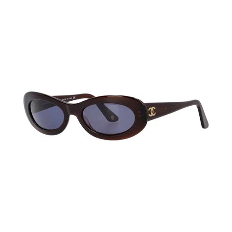 Iconic Vintage Chanel 5007 Brown and Black Tortoise Sunglasses